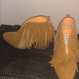 Fringed Booties